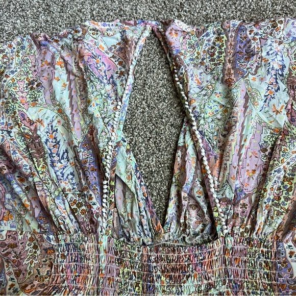Victoria’s Secret Boho Paisley Pink/Green Swim Cover Up, Size Medium - Picture 11 of 11